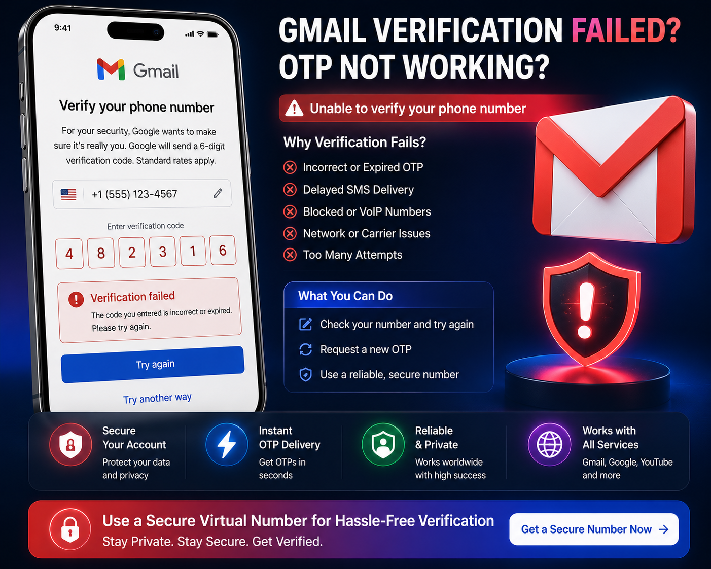 Why Gmail Phone Verification Fails (And How to Fix It in 2026)
